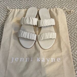 Jenni Kayne Ivory Ruched Slides